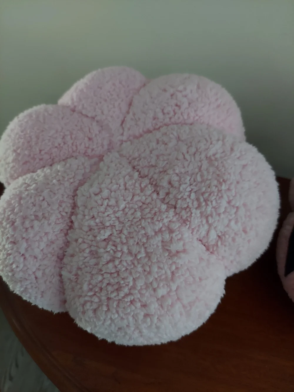 Set Of 2 Pink Sherpa Jack-O'-Lantern Pumpkin Decorative Pillows.